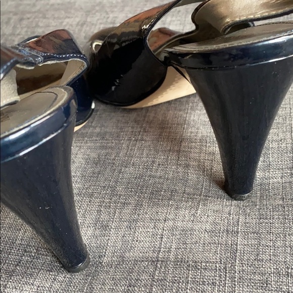 Anne Klein AK Peep Toe Patent Leather Portia 10 - Picture 3 of 8